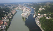 Die blaue Donau der grünen Inn und die schwarze Ilz