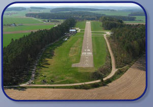 Flugplatz Regensburg Anflug auf die 28